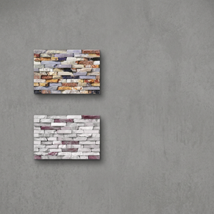 Menton Faux Pierre Satin Mat 12x18 En Relief 3.5mm Haute Profondeur 10mm Épaisseur Élévation 300x450mm Céramique Numérique 30x45cm Carreaux Muraux - Product Image 4