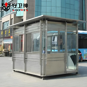 Chi phí thấp trạm gian hàng thép không gỉ bảo vệ phòng vé di động gian hàng di động hộp Sentry siêu giá cả phải chăng bảo vệ gian hàng - Product Image 4