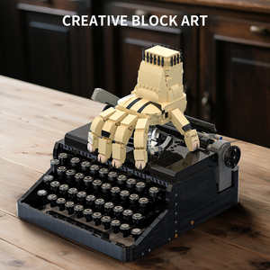 Nuovo MOC Wednesday Adams stile gotico grottesco retrò stampante giocattolo di costruzione per la costruzione di blocchi di ornamento - Product Image 2