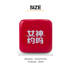 Boîte en métal carrée JYB en gros, colorée, avec logo imprimé, épaisseur 0,23 mm, <span class=keywords><strong>mini</strong></span> boîte/étui/boîte à préservatifs carrée avec couvercle à charnière - Product Image 2