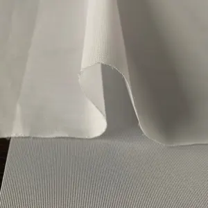 100% poliestere bandiera materiale tessuto popolare bianco raso tintura sublimazione tessuto bandiera tessuto