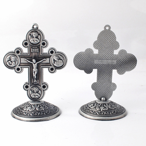 Artesanía religiosa de Metal, cristianismo católico, <span class=keywords><strong>ortodoxa</strong></span> de Jesús <span class=keywords><strong>Iglesia</strong></span>, cuatro templos, apóstoles, crucifijo, decoración del hogar STAC004 - Product Image 6
