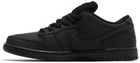 Dunk Low Pro SB Triple Black Unisexe Chaussures de Skateboard à Lacets Bout Rond Doublure en Maille Respirante Tige en Toile Semelle Intermédiaire en EVA
