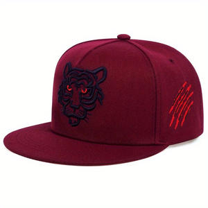 Topi Snapback Bordir Vintage American Lion King Custom OEM, Topi Trucker yang Dapat Disesuaikan - Product Image 1