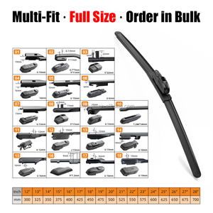 2025 Hot Bán xe lưỡi gạt nước các nhà sản xuất phổ 12-28 inch mềm cho Honda TOYOTA kính chắn gió Cần gạt nước - Product Image 3