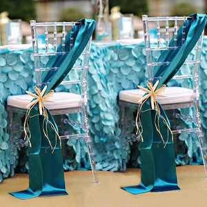 現代のインターネットで話題のPCプラスチック製透明アクリル製ウェディングホールテーマ宴会場商業用ダイニングチェア - Product Image 2