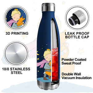 Thermos isolé sous vide en forme de cola 500ml en acier inoxydable à double paroi avec revêtement en poudre personnalisé Performance thermique 12-24h pour - Product Image 5