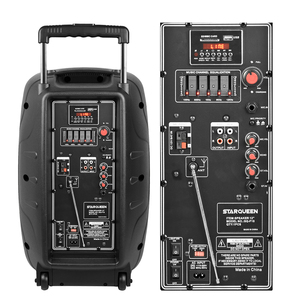 Retro Lớn Ngoài Trời Di Động <span class=keywords><strong>Woofer</strong></span> Dj Âm Nhạc PA Hệ Thống Duy Nhất 12 Inch Trung Quốc Bt Đảng USB Cổ Điển Đứng Âm Bass Lớn Âm Thanh Loa Lớn - Product Image 6