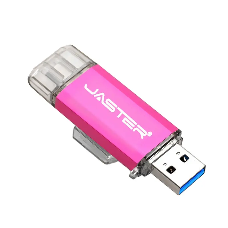 JASTER 2 में 1 यूएसबी फ्लैश ड्राइव यूएसबी 3.0 OTG और प्रकार-सी यूएसबी 128GB Pendrive 64GB 32GB 16G कलम मेमोरी स्टिक दोहरी प्रकार सी