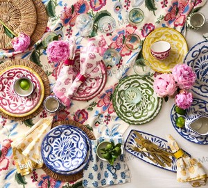 Piatto in Ceramica Dipinto a Mano, Stile Mediterraneo, per Ristoranti <span class=keywords><strong>e</strong></span> Uso Domestico - Product Image 5