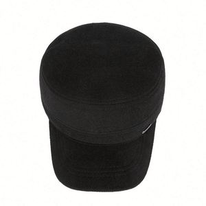 2025 Winter Thick Warm <b>Flat</b> Top Sports <b>Caps</b> for <b>Men</b> Outdoor Fashion Casual Warm Captain Hat - Product Image 3