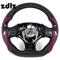 Volante de Cuero Perforado Personalizado con Detalles en Carbono para Lexus IS IS250 IS350 ISF 2010 2014 2011 2012 2013, Accesorios Interiores para Auto