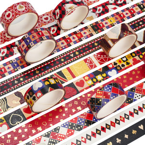 Poker <b>Playing</b> <b>Cards</b> Washi Tape 15mm x 3m Hot Stamping DIY Decorative Paper Craft Tape - Product Image 2