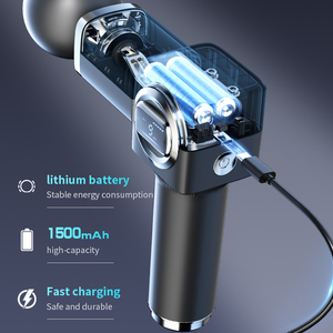 Yixuan nuevo 2025 masajeadores de mano de tejido profundo vibración cuerpo músculo Dispositivo portátil pistola fascial masajeador mini pistola de masaje - Product Image 4