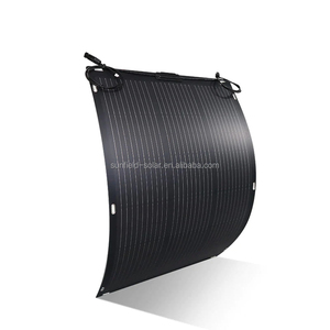 Vente d'usine 24% efficacité HJT Elastyczny panneau Solarny <span class=keywords><strong>100w</strong></span> 19.8v tout noir Flexible 12V panneau solaire hors réseau pour bateaux RVs EV - Product Image 3