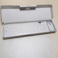 Siyah kablosuz klavye ve fare seti PC Tablet ve iPad ofis bilgisayar Combo için stok ürünleri ile