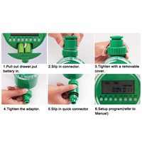 Minuterie d'irrigation de jardin numérique Système automatique en plastique alimenté par batterie pour une utilisation intérieure et extérieure