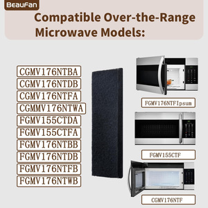 Filtre pour four à micro-ondes OTRFILTER PureAir 5304512502, papier filtre noir, forte compatibilité - Product Image 2