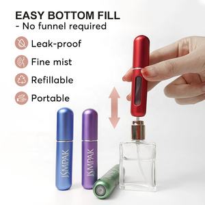 Atomizador de Perfume Pequeño Portátil 5ml Aluminio Fragancia vacía Estuche de viaje Recarga inferior Atomizador de Perfume - Product Image 3