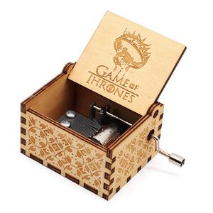 <span class=keywords><strong>Caja</strong></span> de mano de madera para graduación, Juego de tronos tallados, regalo <span class=keywords><strong>Musical</strong></span> Vip, máquina de música - Product Image 2
