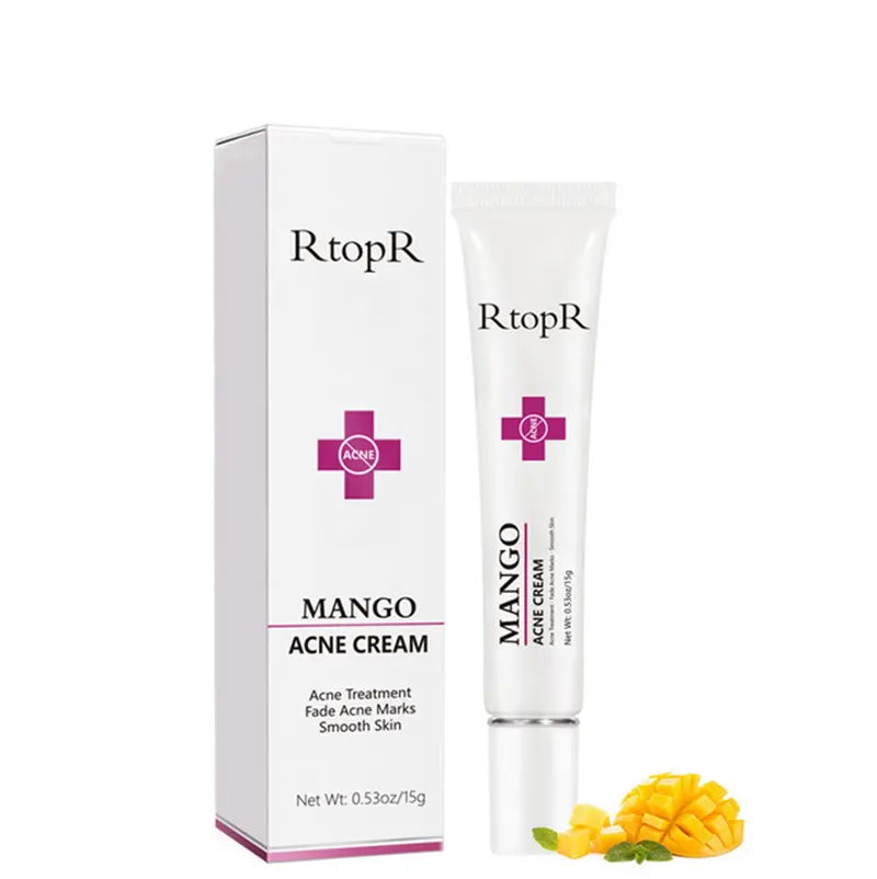 RtoBR Mango Repair Acne Creme, Rosto Pimple Remoção Creme Acne Cicatriz Tratamento, hidratar a pele, desvanecerse Pockmarks Suavemente e Encolher