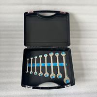Jeu d'outils professionnels en titane non magnétique Oak, 8 pièces, clés à double embout, manuelles, résistantes à la corrosion, avec étui rigide, OEM