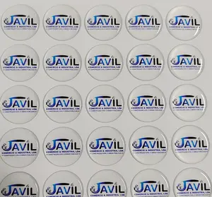 Various Styles Custom 3D Logo Label Printing Clear Epoxy Domed Resin Adhesive Sticker
