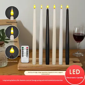 Candela Elettrica <span class=keywords><strong>LED</strong></span> a Batteria con Fiamma Tremolante 3D Realistica per Decorazioni Casa e Matrimoni - Product Image 3