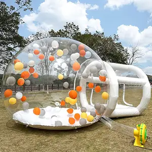 Werbung Clear Dome Bubble Zelt House Outdoor Transparent PVC Aufblasbares Zelt mit Gebläse