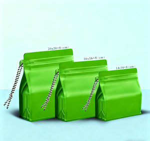 Vật nuôi đầy màu sắc PE đáy vuông túi niêm phong nhiệt 150g-500g cấp thực phẩm cho thực phẩm khô bột trà cà phê - Product Image 1