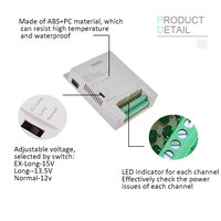 SKD CKD 16 canaux 96 Watt CCTV alimentation à découpage sélectionnée par le commutateur d'alimentation