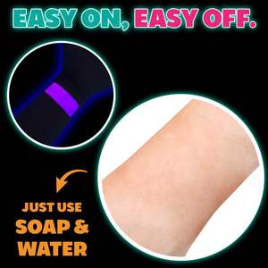 12 palet cat wajah belahan pelangi, cat wajah kue dengan kuas profesional cat wajah uv non-toksin - Product Image 5