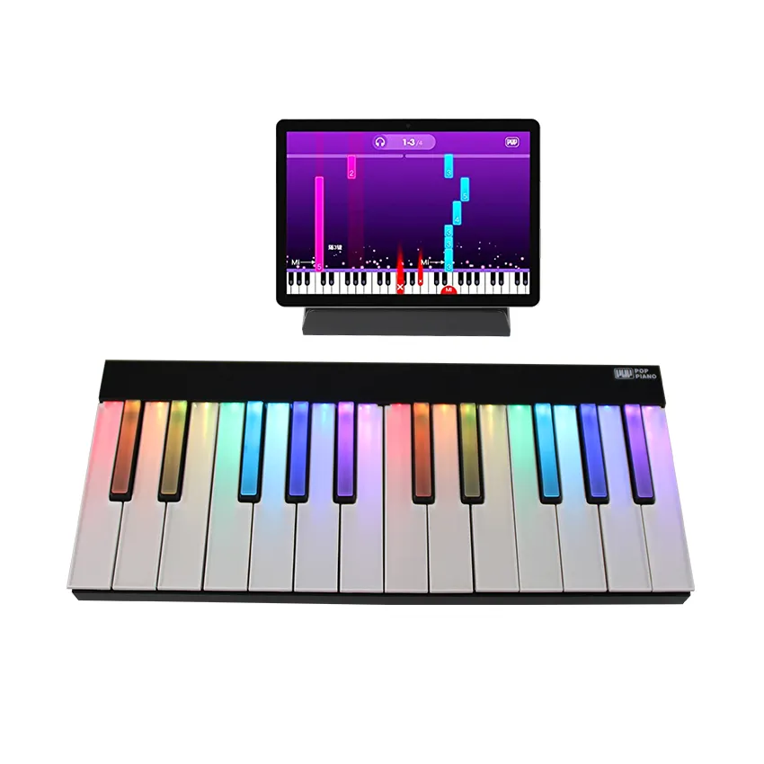 Electronic 5V Phone Connect Digital With Type-C Port And ON OFF Switch Keyboard Piano 24 Keys