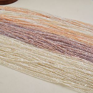 Perles d'eau douce naturelles de forme baroque à deux côtés, mini 39 cm, trou droit, économiques, pour la création de colliers DIY, perles en vrac de 2-3 mm - Product Image 2
