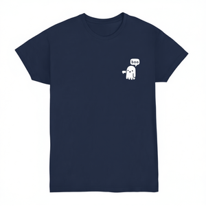 เสื้อยืด Ghost Of Disapproval สีน้ำเงินเข้ม ลายฮาโลวีนขนาดเล็ก - Product Image 2