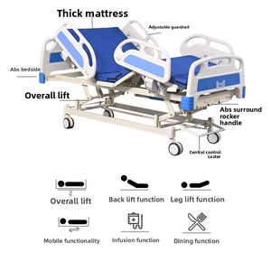 Многофункциональная медицинская кровать с 3 ручными приводами для домашнего ухода, клиническая кровать, больничная кровать для пожилых людей - Product Image 6
