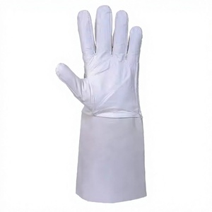 Excellent TIG Welding Safety Gloves CE Certified Thickness Safety <b>Cuff</b> Long-Lasting Cow Split <b>Leather</b> Goat Grain - Product Image 1