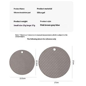 Sous-verre rond et souple pour la cuisine, vente en gros, bière, thé, tasse, ensemble en <span class=keywords><strong>silicone</strong></span> pour boissons - Product Image 6