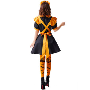 <span class=keywords><strong>Calabaza</strong></span> Anime Cosplay <span class=keywords><strong>disfraz</strong></span> uniforme mujeres Lolita Maid vestido Halloween carnaval fiesta escenario <span class=keywords><strong>Sexy</strong></span> francés mucama <span class=keywords><strong>disfraz</strong></span> - Product Image 2