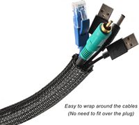 Directo de Fábrica Ningbo Accesorios para el Consumidor: Protector de Cables Trenzado Autoenrollable para Gestión de Cables y Protección de Hilos