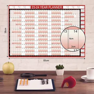 Pafu Wholesale Wall Planner Study Chart 2024 Large Jan to Decホームオフィスの通年計画年カレンダー