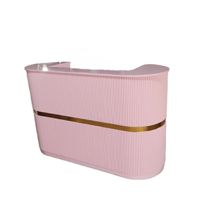 Kisen hall <span class=keywords><strong>d</strong></span>'hôtel contemporain bon marché pierre artificielle blanc conception unique de bureau de réception grands bureaux de réception - Product Image 6