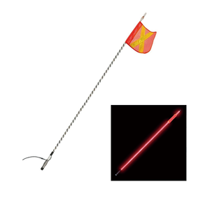 8ft/10ft/12ft an toàn cờ phản chiếu cờ cho khai thác mỏ xe siêu sáng nóng lên đầy đủ Led Roi flagspole - Product Image 5