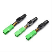 Conector rápido de fibra óptica SC APC UPC 55/60mm Ftth Cable de fibra Conector rápido óptico para redes PoE 3G 4G 5G