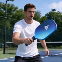 Raquette de pickleball en fibre de verre haute friction 10-16 mm, surface texturée, noyau en nid d'abeille, vente en gros directe pour tournois