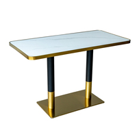 Tables et chaises de restaurant modernes en métal pour les hôtels, les écoles-Mobilier commercial d'extérieur durable et écologique