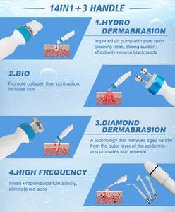 Huidverzorgingsapparaat 14-in-1 dieptereiniging diamant microdermabrasie hydro zuurstof gezichtsbehandeling met US/IT stekker compatibiliteit - Product Image 3