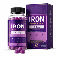 Vegan Iron Gummies met Methylfolaat & Methylcobalamine B12 Dagelijkse Vitaliteitssupplement Gummy Fabriek