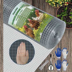 Grillage métallique 1/2 pouce 48 x 100 pieds, calibre 19, galvanisé à chaud, pour clôture de poulailler, rouleau de grillage anti-rongeurs et anti-gophers - Product Image 1
