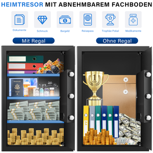 Weichi chế độ im lặng nhà an toàn chống trộm báo động tập tin ánh sáng tài liệu ký gửi Hộp An toàn - Product Image 2